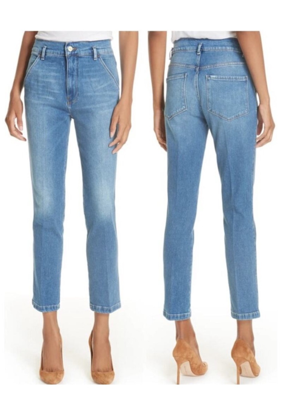 💙 Frame Denim Le Slender Straight Leg Jeans Thistle Wash Size 26 Cotton Blend